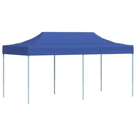Tente pliable  Tente de réception Tente de jardin 3 x 6 m Bleu 49468