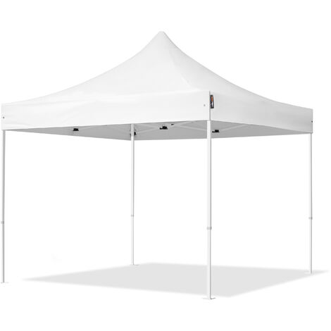 CARPASOL Tente Pliante 3x3 m - Acier Barnum Chapiteau Pliant Tonnelle Stand Paddock Réception Abri blanc