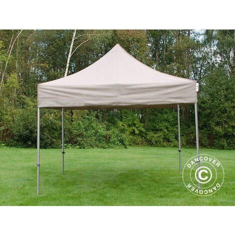 Tente pliante Chapiteau pliable Tonnelle pliante Barnum pliant FleXtents PRO Steel 3x3m Latte