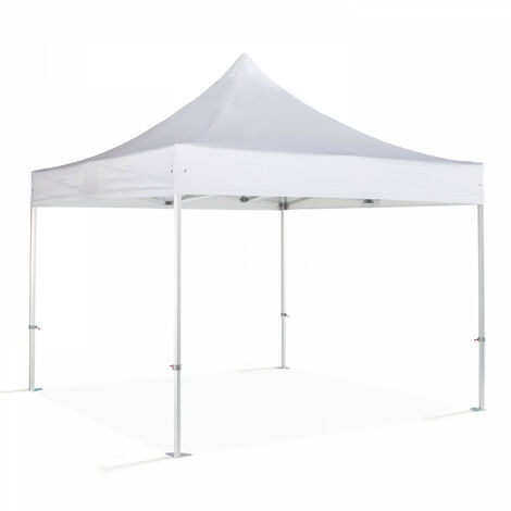 Tente pliante PRO+ 50MM en alu 4x4m blanc