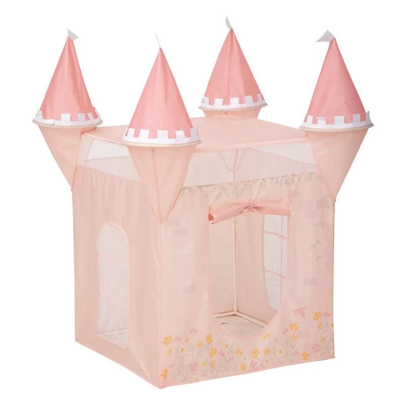 Tente Pop Up Enfant Château Princesse 130cm Rose