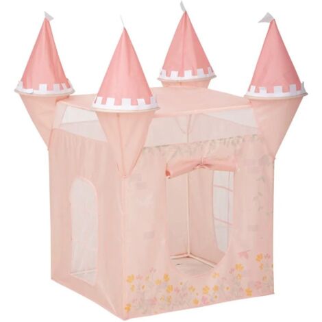 Tente Pop Up Enfant Château Princesse 130cm Rose