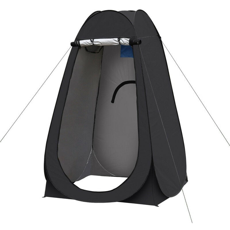 Tente pop-up portable pour camping, caravane, pique-nique, toilettes et douche,150x150x190cm, Noir