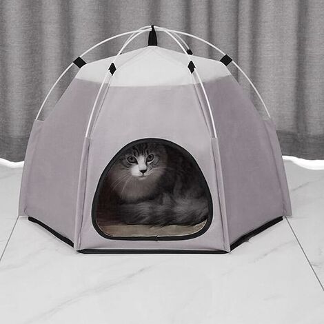 Tente Portable Pliable pour Animaux de Compagnie, Niche étanche pour Chat et Chien, Tente de Camping pour Animaux de Compagnie Quatre Saisons, Maison pour Animaux de Compagnie Lavable