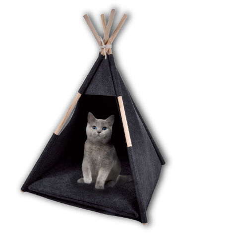 Tente pour chat, tente pour animaux de compagnie, noir