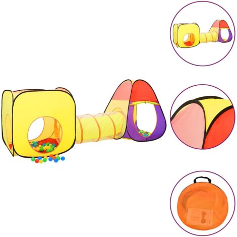 Tente pour enfants-Tente de jeu pour enfants 250 balles Multicolore 255x80x100 cm 640313