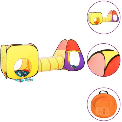 Tente pour enfants-Tente de jeu pour enfants 250 balles Multicolore 255x80x100 cm 724218