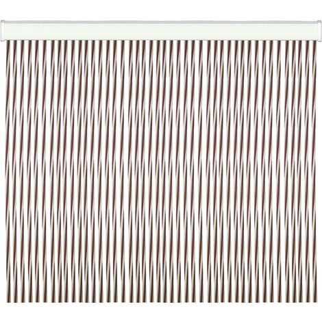 Tente pour portes en PVC 100x220 cm. Brown