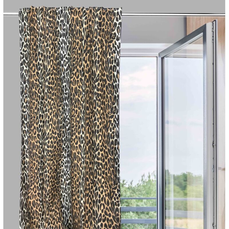 Tente Safari Tacheté 140 X 280 Cm Imprimé Léopard Made In Italy