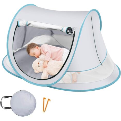 Tente Solaire Bébé de Plage pour Bébé,Toile Anti Sable Extérieur Pare