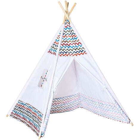 besrey Tipi Enfant avec Tapis Rembourré & Fixateur & Lumière, Pur Coton  Naturel, Tente Enfant intérieur, Tipi Fille Rose en destockage et  reconditionné chez DealBurn