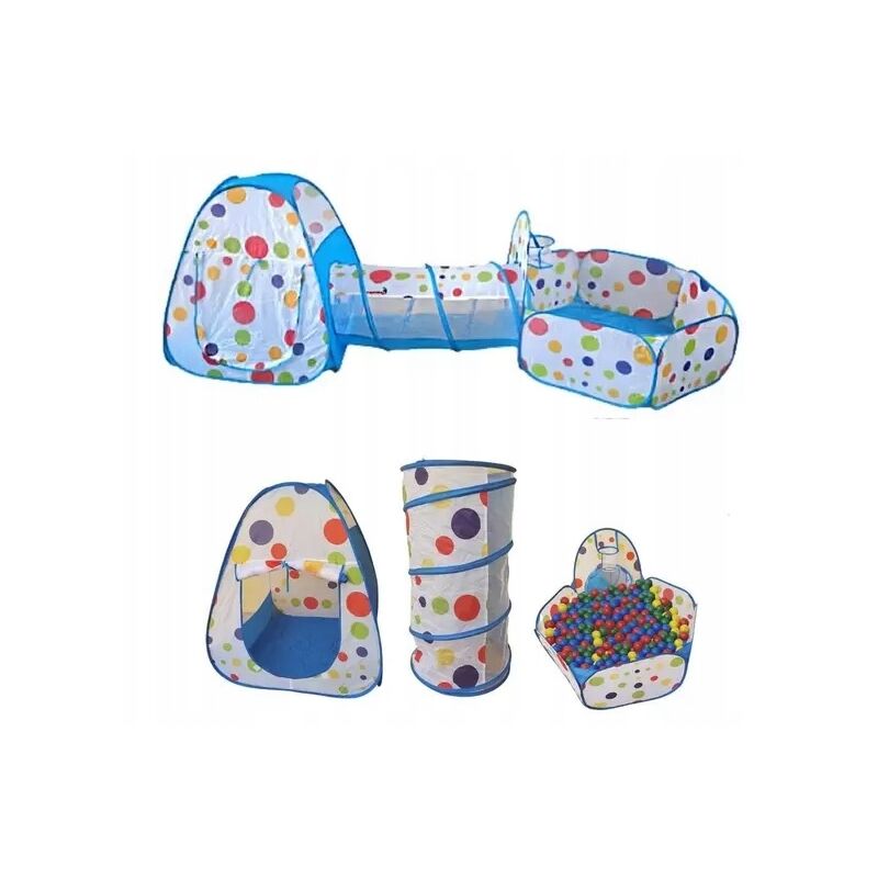 Tente Tipi Pour Enfants Avec Tunnel De Piscine Stabilisateur Aire De Jeux Iglo