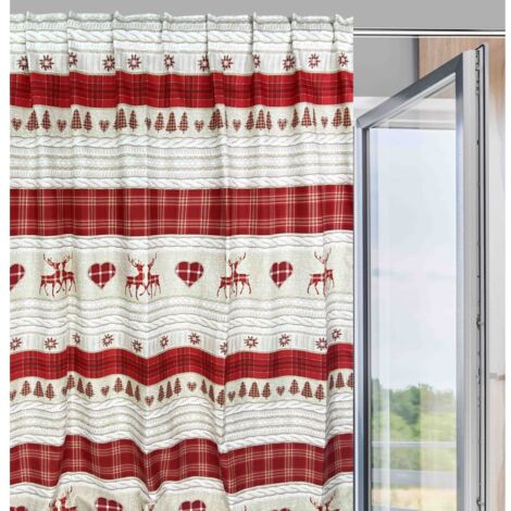 TENTE TYROLIENNE COASSOLO ROSSO en style montagnard CM. 150X280 fabriqué en Italie