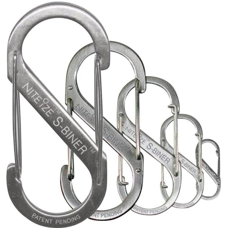 Nite Ize Karabinerhaken S-Biner Nr.4 Stahl schwarz