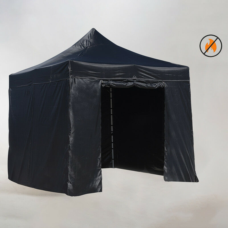 Tentes Pliantes 3x3 - Tente 3x3 Master Ignifuge (Kit Complet) - Noir - Noir