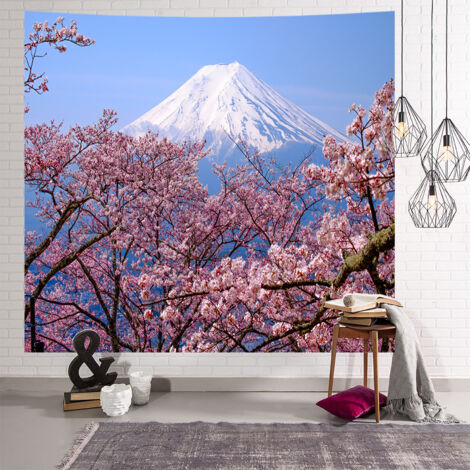 Tenture Murale en Tapisserie du Mont Fuji, 150x130 cm Tenture m