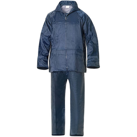 Tenue imperméable bleue en nylon Taille 8-XL