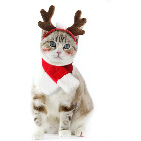 Tenues de Noël pour chiens, vêtements de Noël pour chats, costume de chien avec nœud