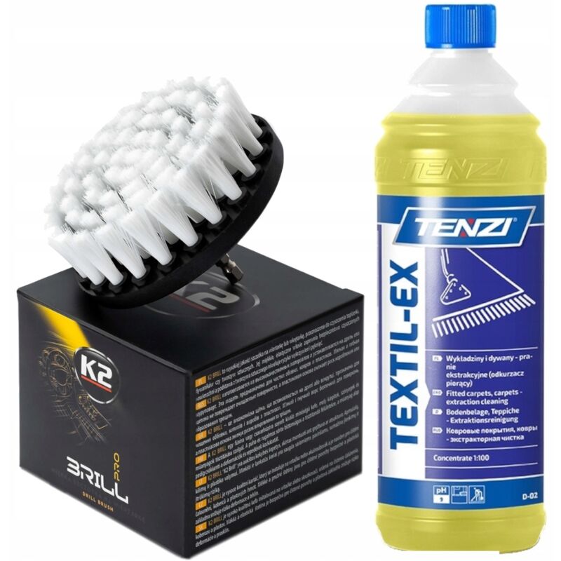 Tenzi Textil-Ex 1l Liquide + Brosse Pour Nettoyer Les Tapisseries Et Les Tapis