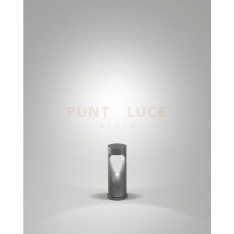 TEO PALETTO PER ESTERNO NERO LUCIDO ALTEZZA CM.30 A LED 13W 3000K 1170LM IP65