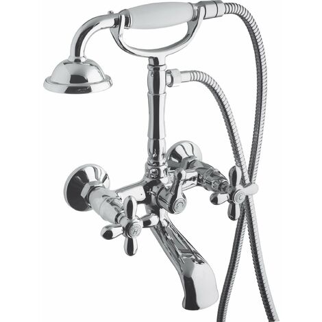 TEOREMA GRUPPO VASCA CON DOCCIA BRONZO SERIE DAISY-RETRO' ART.70167