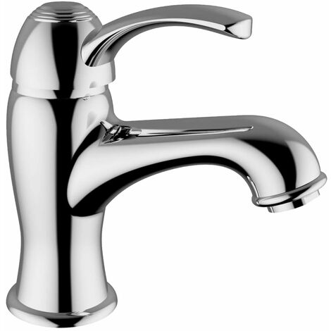 Teorema - Miscelatore Lavabo Cromato Con Piletta A Saltello 1" 1/4 - Serie: Dune Clx - Colore: Cromato - Articolo: 9V301110X4