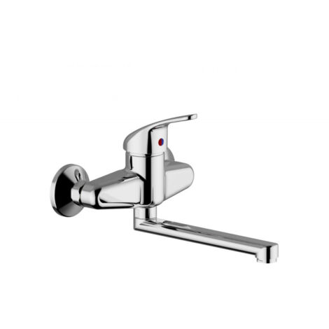 Teorema - Miscelatore Lavello A Muro Cromato - Serie: Golf Plus