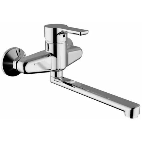 Teorema - Miscelatore Lavello A Muro Cromato - Serie: Goodlife
