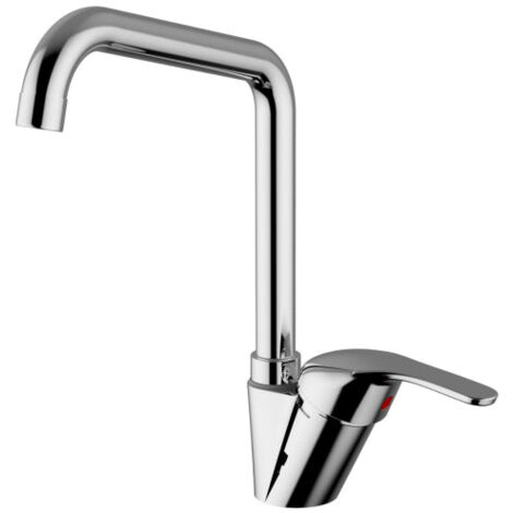 Teorema - Miscelatore Lavello Canna Squadra Cromato - Serie: Golf Plus