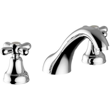 TEOREMA RUBINETTERIA Serie Daisy Batteria Lavabo Canna Bassa Cromo