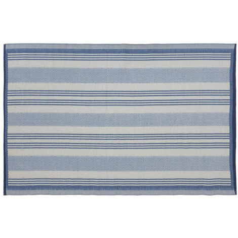 TEPPICH 120x180cm Outdoor/Indoor blau POLYPROPYLEN