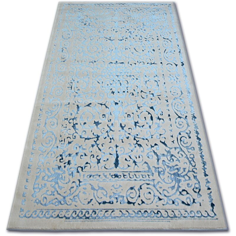 Rugsx - Teppich acryl manyas 0916 Grau/Blau blue 80x150 cm