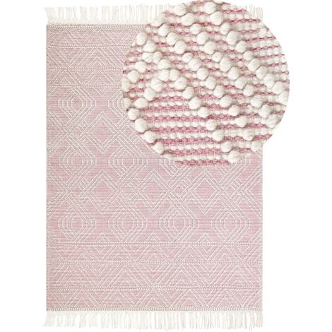 Teppich ADANA Rosa 200 x 300 cm Wolle