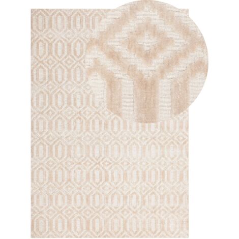 Teppich ADATEPE Beige 140 x 200 cm Viskose
