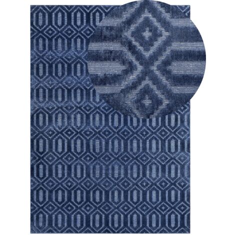 Teppich ADATEPE Marineblau 160 x 230 cm Viskose