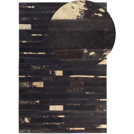 Teppich ARTVIN Braun 140 x 200 cm Echtleder