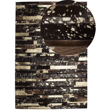 Teppich ARTVIN Braun 160 x 230 cm Echtleder