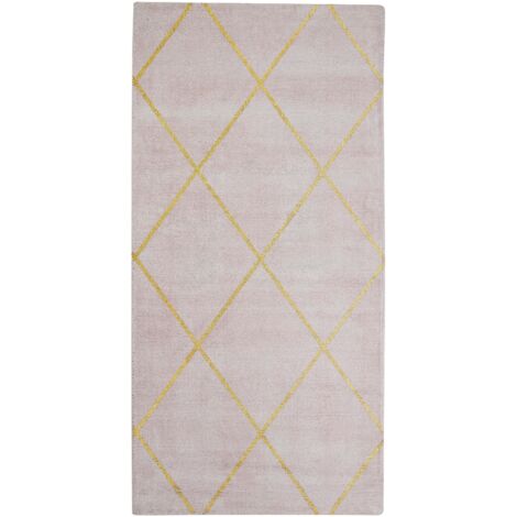 Teppich ATIKE Rosa 80 x 150 cm Viskose