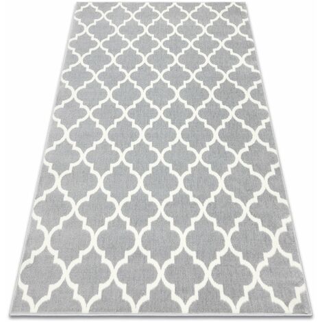 Teppich BCF Morad TRELIS Marokkanisches Spalier - hellgrau grey 140x200 cm