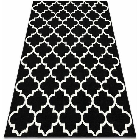 Teppich BCF Morad TRELIS Marokkanisches Spalier - schwarz black 120x170 cm