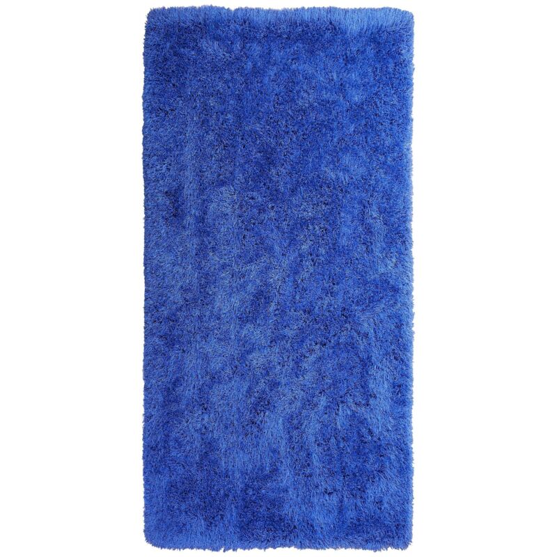 Beliani Zottelteppich Cide Blau 80 X 150 Cm