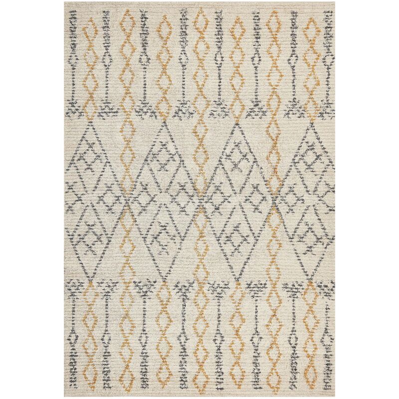 Beliani Teppich Kadapa Beige 160 X 230 Cm Baumwolle
