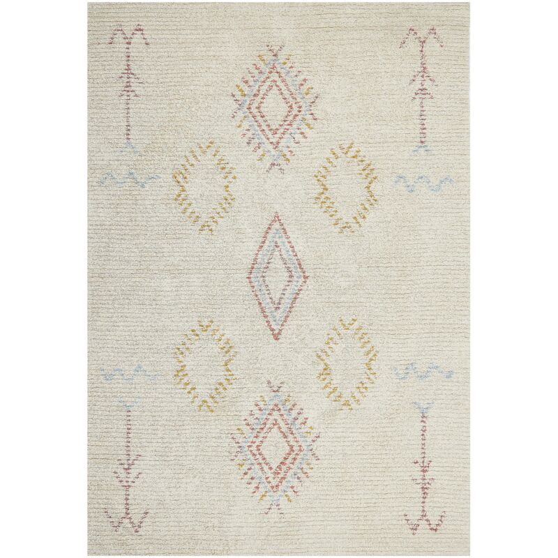 Beliani Teppich Bettiah Beige 140 X 200 Cm Baumwolle