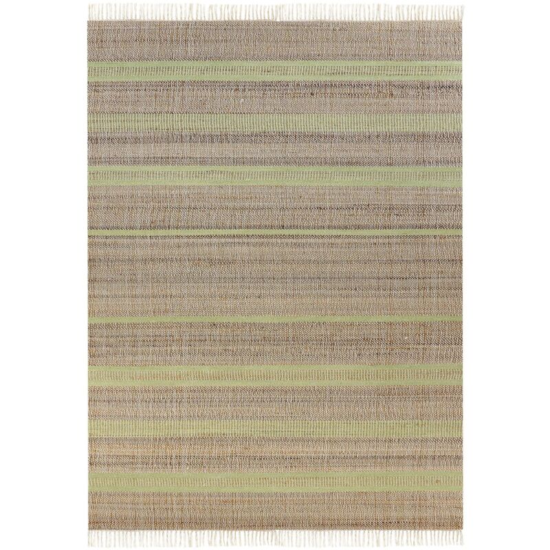 Beliani Teppich Talpur Hellgrün 160 X 230 Cm Jute