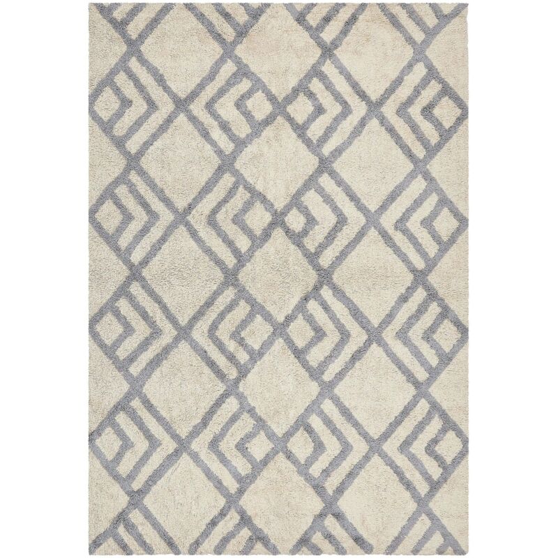 Beliani Teppich Nevsehir Beige 140 X 200 Cm Baumwolle