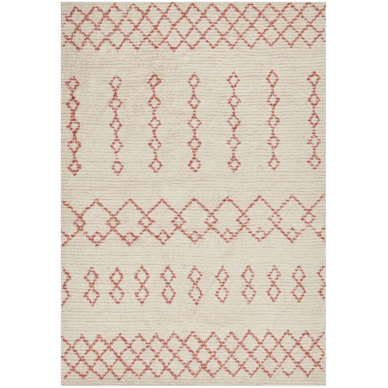 Beliani Teppich Buxar Beige 140 X 200 Cm Baumwolle