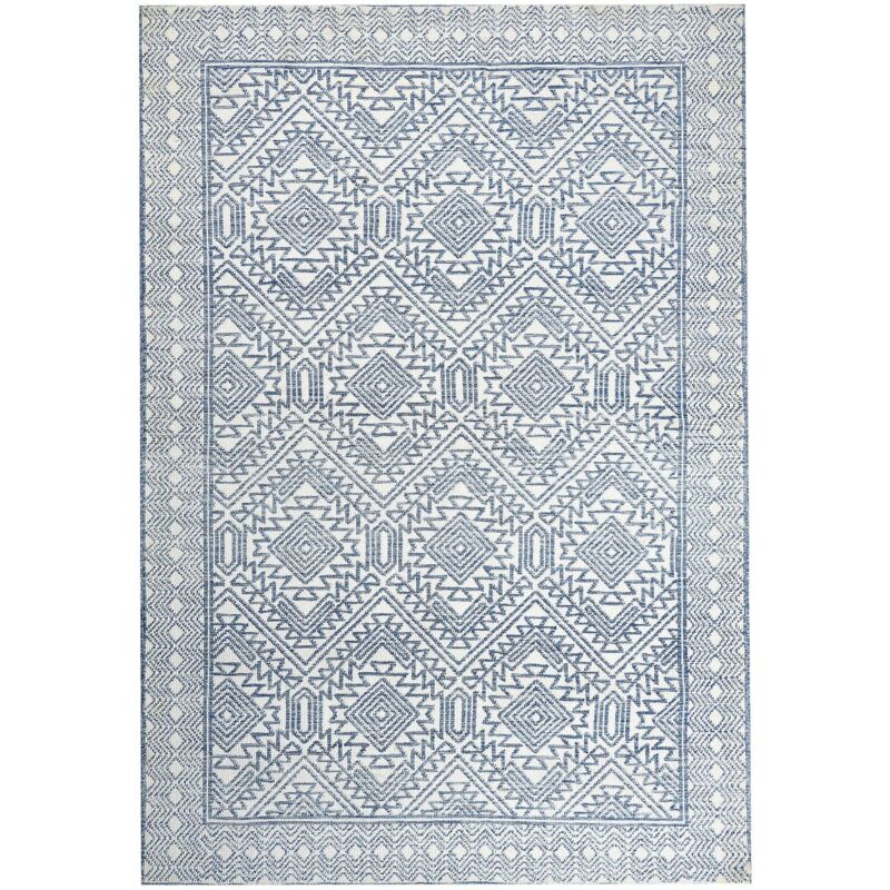 Beliani Teppich Kawas Blau 160 X 230 Cm