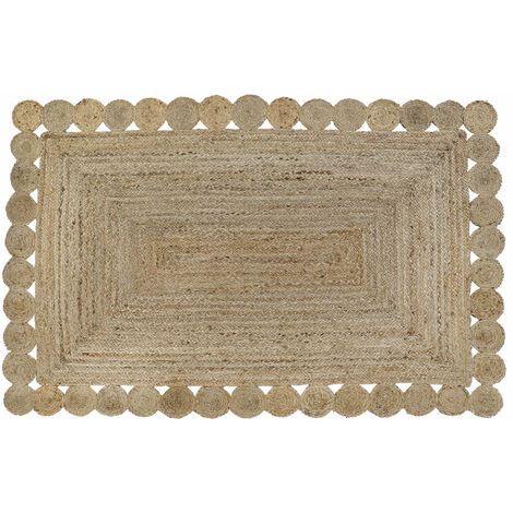 Teppich DKD Home Decor Jute Braun 200 x 290 x 1 cm