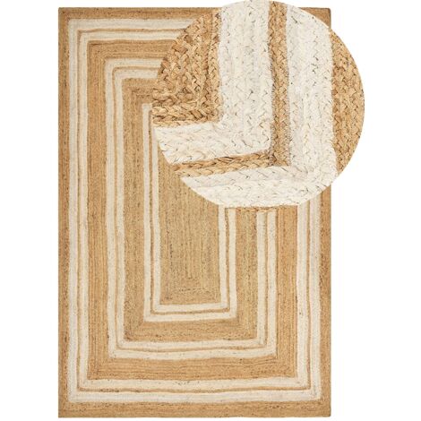 Teppich ELMALI Beige 200 x 300 cm Jute