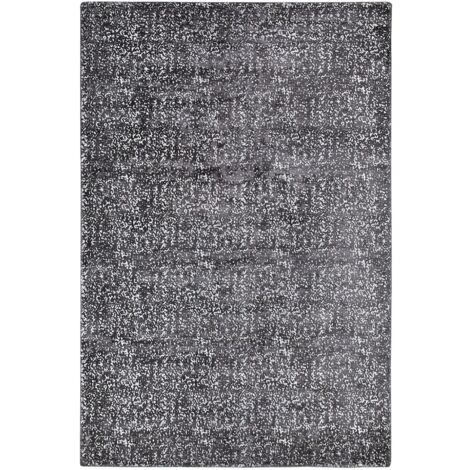 Teppich ESEL Silber 140 x 200 cm Viskose